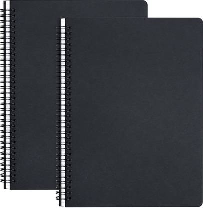 INNAXA A4, Wirebound Notepads Soft Cover, 100 GSM Thick Blank Paper, 80 Sheets A4 Notebook Blank 160 Pages