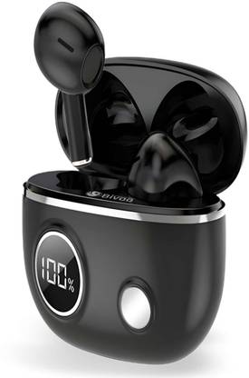 Bivoo TWS P15 Black Bluetooth Headset Earbuds (Black, True Wireless) Bluetooth