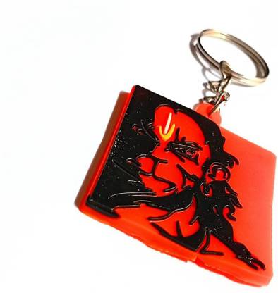 DFD Lord Hanuman Ji | Bajrang Bali Rubber Keychain Key Chain