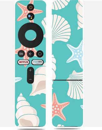 Mclaxa Sea Shells Remote Control with Netfilx&Prime Video Button, Sea Shells Mobile Skin