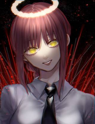 Makima Chainsaw Man Matte Finish Poster Paper Print