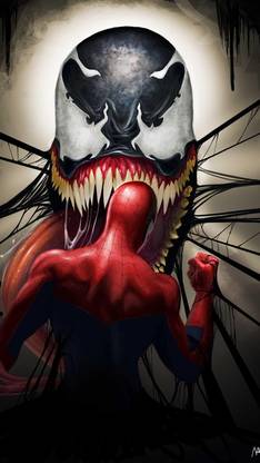 Venom Gonna Eat Spiderman Matte Finish Poster Paper Print