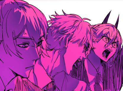 Chainsaw Man Anime Series Hd Matte Finish Poster Paper Print