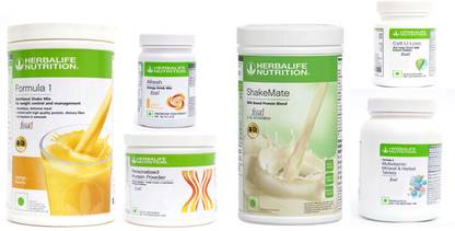 Herbalife Nutrition FORMULA1SHAKE MANGO+PP200+SHAKEMATE+GINGER +CELL U LOSS+MULTIVITAMIN TABLET Protein Shake