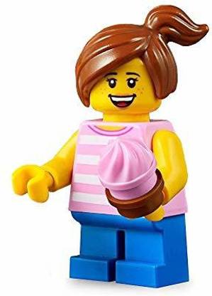 LEGO City Minifigure - Girl with Ponytail (with Cupcake) 31077