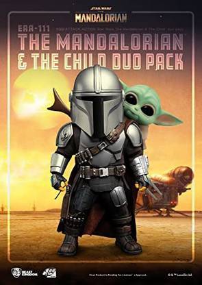 Beast Kingdom The Mandalorian: Mandalorian & The Child EAA-111 Duo Egg Attack Action Figure