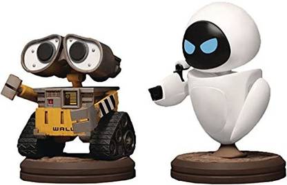 Beast Kingdom Disney: Wall-E and EVE Mini Egg Attack Figure Two Pack,Multicolor