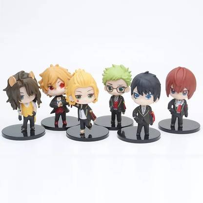 kawaii kart Twisted Wonderland Chibi Figures Set - Set Of 6