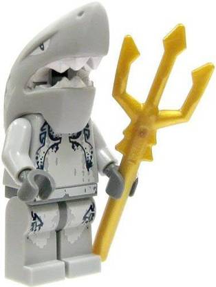 LEGO Minifigure - Atlantis - Shark Warrior with Trident