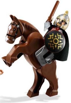 LEGO Lord of the Rings Eomer Minifigure with Rearing Horse