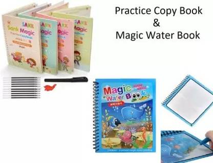 AirMount ™Water Magic Book With Magic Practice Copy Book For Kids Drawing Writing Book
