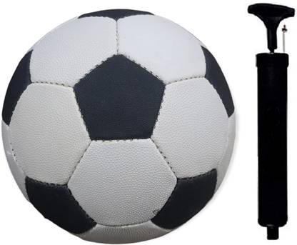 Classic Eagle Football Size-5 With Pump Black and white Rugby Football (pack of 1) Football - Size: 5