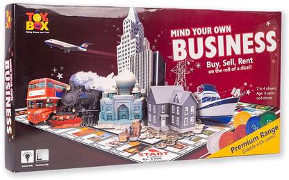 Game Phactory Toysbox Mind Your Own Business (Coin - Big), Multi Color Money & Assets Board Game