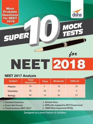 Super 10 Mock Tests for NEET 2018 1 Edition