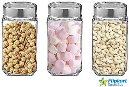 Flipkart SmartBuy Glass Cookie Jar  - 1000 ml