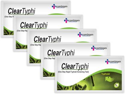 Clear & Sure Typhoid Rapid test kit Pack of 5 Antigen Self Test Kit