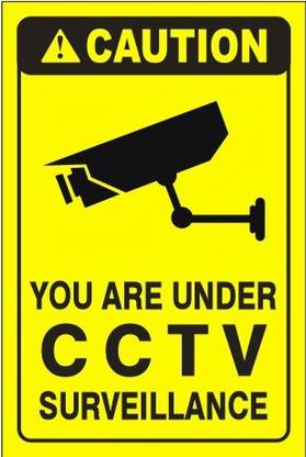 MOHAN AGENCIES CAUTION - YOU ARE UNDER CCTV SURVEILLANCE Emergency Sign