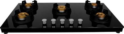 FABER NiOS DLX 905 BB BK Glass Manual Gas Stove