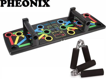 Pheonix Fitness Combo Of Push Up Board With 2 Foam Hand Gripper Fitness Accessory Kit Kit