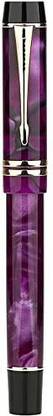 Moonman M600S Violet Purple Celluloid Iridium Gold-Plated 0.6MM Fine Nib Fountain Pen