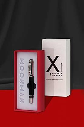 Moonman X1 Retractable Black Resin, Iridium 0.38MM Nib Fountain Pen
