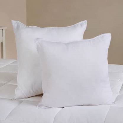 ARLAVYA polycotton big cushions size 24X24 inches Microfibre Solid Cushion Pack of 2
