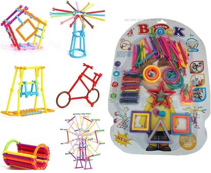 JUBLYN Dream Block Link Designer to Make Endless Combinations Figures Using Connectors
