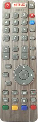 LipiWorld Smart LED LCD TV Remote Control with Netflix YouTube Function Compatible for Sharp AQUOS Remote Controller