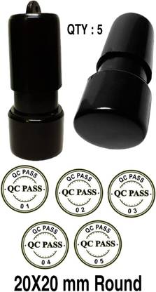LRK QC Pass 1to 5 Self ink rubber stamp