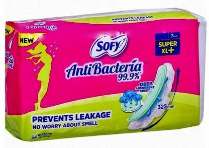 SOFY Antibecteria Super Value Pack XL+ Plus - 7 Sanitary Pad