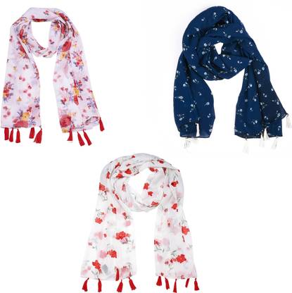 sahil fashion Floral Print Chiffon Women Scarf