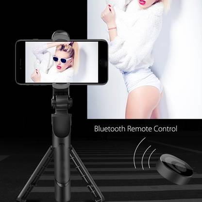 Dekoq Wireless Mini Live Broadcast Extendable Bluetooth Selfie Stick Cum Tripod for All Smartphones Bluetooth Selfie Stick