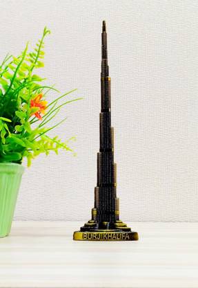 Style My Home Vintage Themed Burj Khalifa Statue| Metallic Showpieces Decorative Showpiece  -  21.5 cm