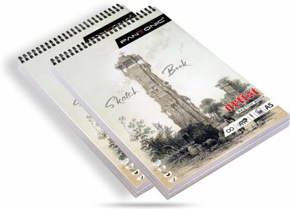 PANTONIC A5 Top Spiral-Bound Sketchpad for Artists | Sketching and Drawing Paper Doodling Sketch Pad