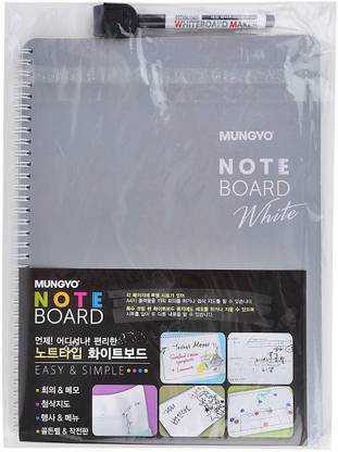 Mungyo Board Note White (Spiral Bound Book) (White Board) (8 Sheets, A4 size)… Sketch Pad