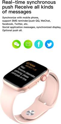 Stybits S244|i7 Pro Max Digital Heart Rate Monitor, Calling Feature Pink (Pack Of 1) Smartwatch
