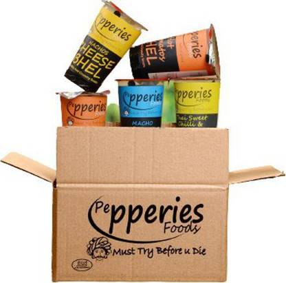 pepperies foods Pepperies Bhel combo pack 6 multi tub box