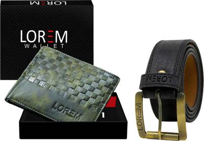 LOREM Wallet & Belt Combo