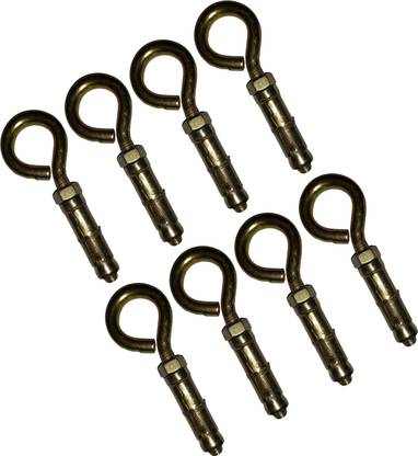 RINTL Swing Anchor Fasteners Hook - Gold, 10 mm Set of 8 Hollow Wall Drive Anchor