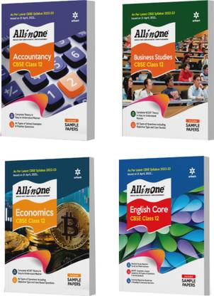 CBSE�All�In�One�Accountancy, Business Studies, Economics and English Core Class 12 2022-23 Edition (As per latest CBSE Syllabus issued on 21 April 2022) (Set of 4 Books)