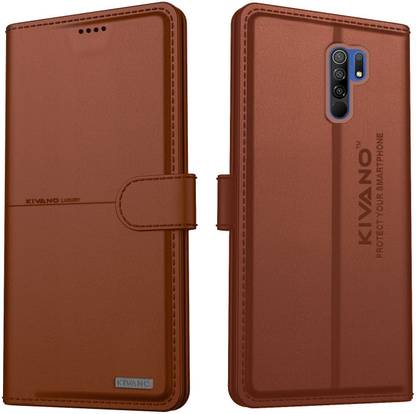 KIVANO Flip Cover for Xiaomi Redmi 9 Prime / Poco M2| Luxurious Design | Handcrafted Unique | Vegan