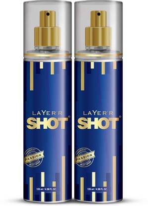 LAYER'R Shot Passion Long Lasting Fragrance Body Spray  -  For Men