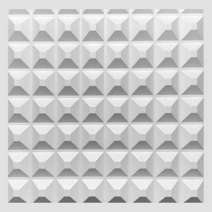 Kayra Decor 3D PVC WALL PANELS__Living Room and Ceiling Decoration D005 (Pack of 6) , White Drywall Panel