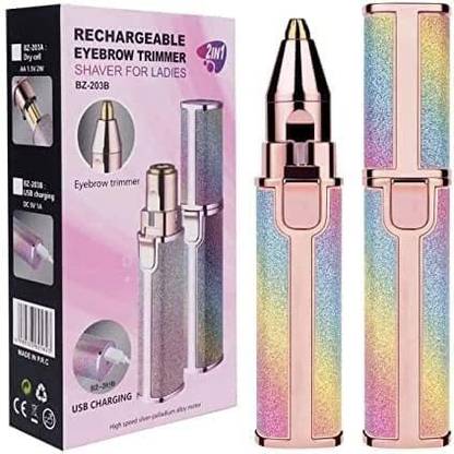 LALUTRADERS Flawless Eyebrow Trimmer Facial 2 In 1 Hair Remover Trimmer For Women EYE BROW Eyebrow Thread