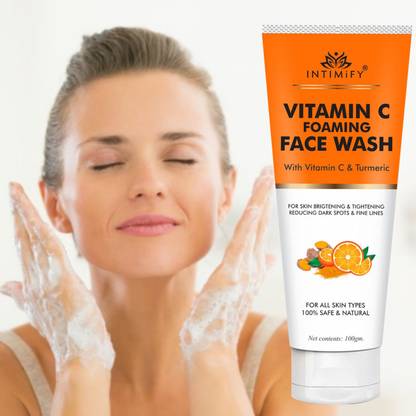 INTIMIFY Reduce Wrinkles Fine Lines Dark Spot Refresh & Brightening Vitamin C Face Wash
