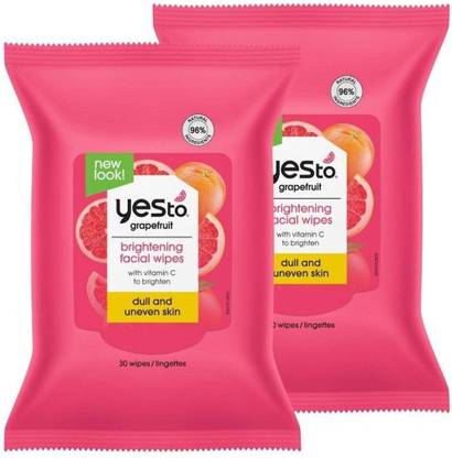 Yes To Grapefruit Brightening Facial Wipes
