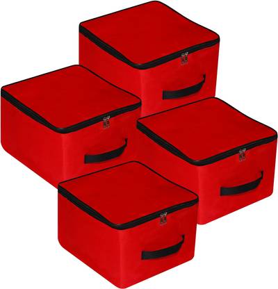 Billiondesigner Presents Presents Nylon Wardrobe Bag Underbed Moisture Proof Cloth Storage Organizer FW480_RED_PK004