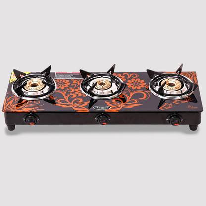 Fogger Designer Orange Stainless Steel, Glass Automatic Gas Stove