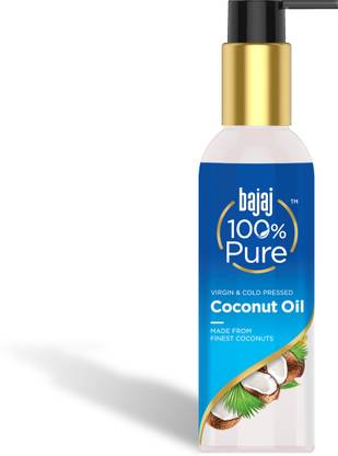 Bajaj 100% Pure Coconut Oil | Virgin & Cold Pressed |Repairs damaged Hair & Moisturizes Skin Hair Oil  (200 ml)