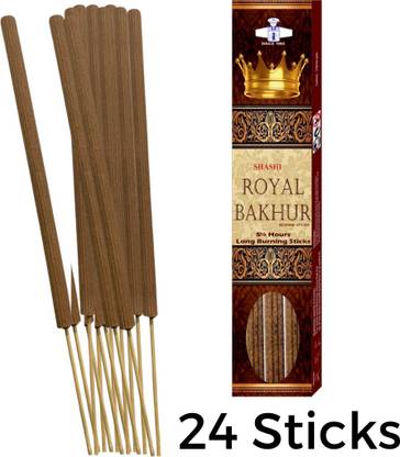 SHASHI Bakhoor-Jumbo Extra Large Long Burning Incense Stick/Agarbatti (5 Hours Burning Time ) For Home ,Garden, Wedding & Special Events 24 Sticks